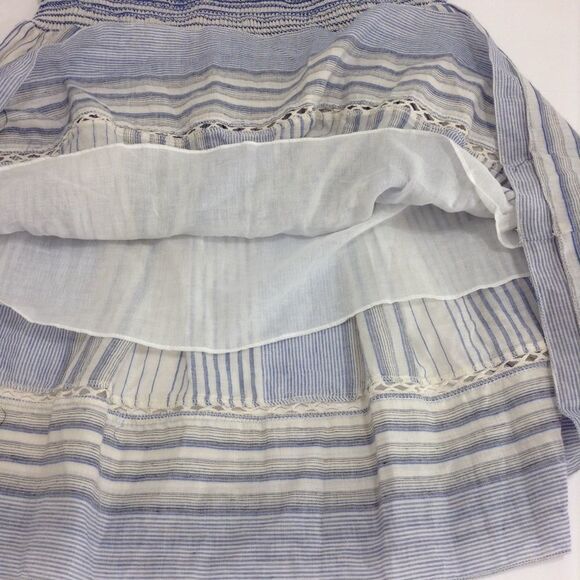 Max Studio 100% Cotton Elastic Waist Mini Skirt Size Medium - Picture 5 of 8